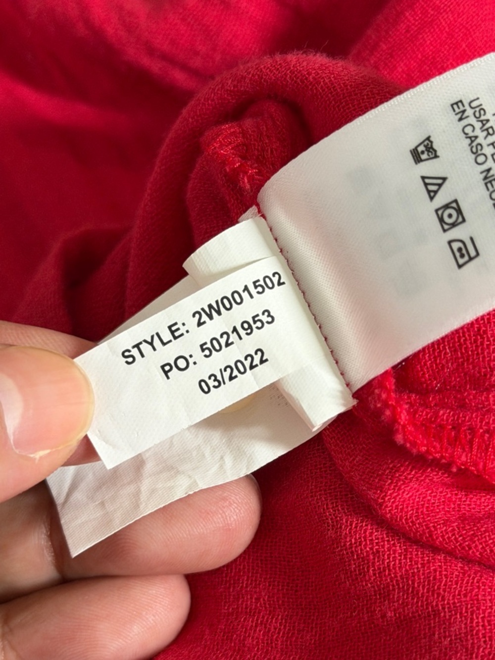 Vineyard Vines XL Red 100% Cotton Crinkle Blouse Top - Picture 8 of 9
